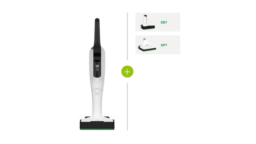 Pack duo - aspirapolvere senza filo kobold vk7 – elettrodomestico pratico e performante