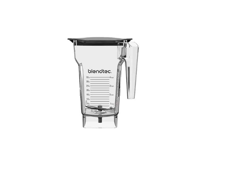 BLENDTEC - C825D46Q-EUB1GB1A - Frullatore Blender CONNOISEUR 825 con 2 caraffe FOURSIDE con coperchio piatto morbido (1800 W) - (3,8 HP)