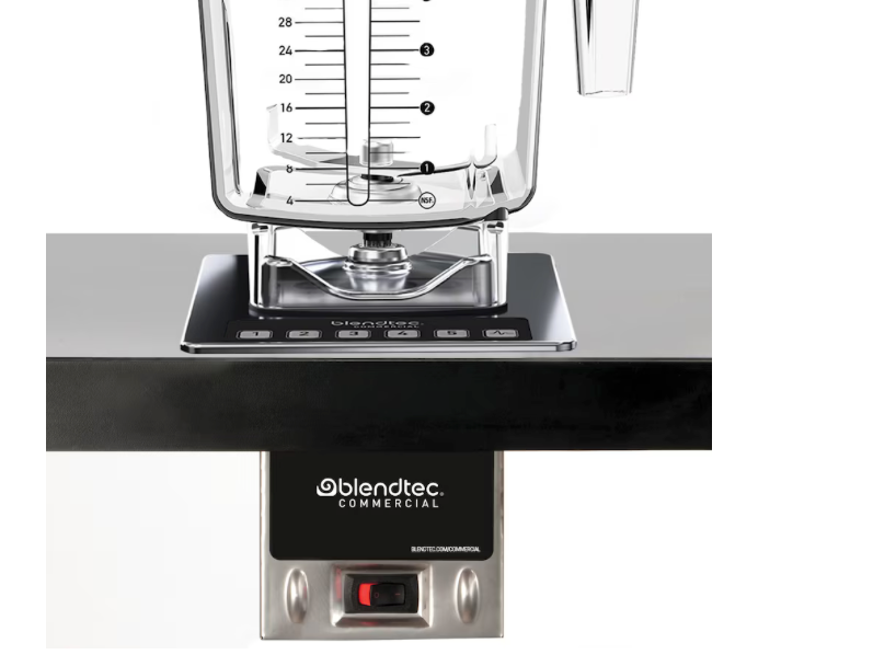 BLENDTEC - C825D46Q-EUB1GB1A - Frullatore Blender CONNOISEUR 825 con 2 caraffe FOURSIDE con coperchio piatto morbido (1800 W) - (3,8 HP)