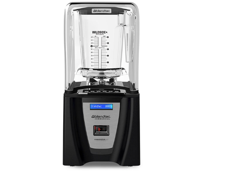 BLENDTEC - C825D46Q-EUB1GB1D - Frullatore Blender CONNOISEUR 825 con 2 caraffe WILDSIDE+ con coperchio piatto morbido (1800W) - (3,8 HP)
