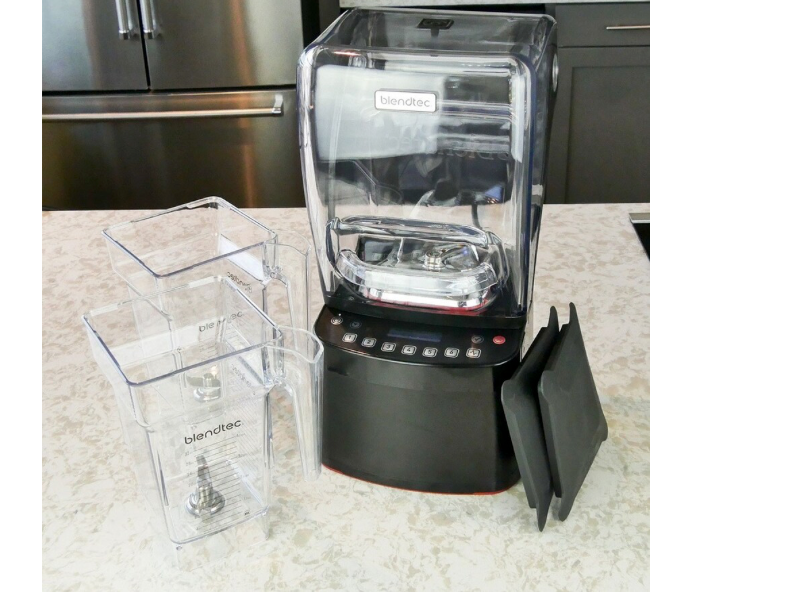 BLENDTEC - S885D2101-EUB1GB1D - Frullatore professionale STEALTH 885 con 2 caraffe WILDSIDE+ con coperchio piatto morbido (1800 W) - (3,8 HP)