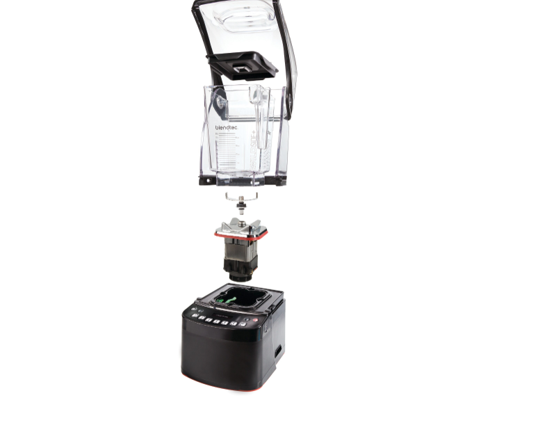 BLENDTEC - S885D2101-EUB1GB1A - Frullatore STEALTH 885 con 2 caraffe FOURSIDE con coperchio piatto morbido (1800 W) - (3,8 HP)