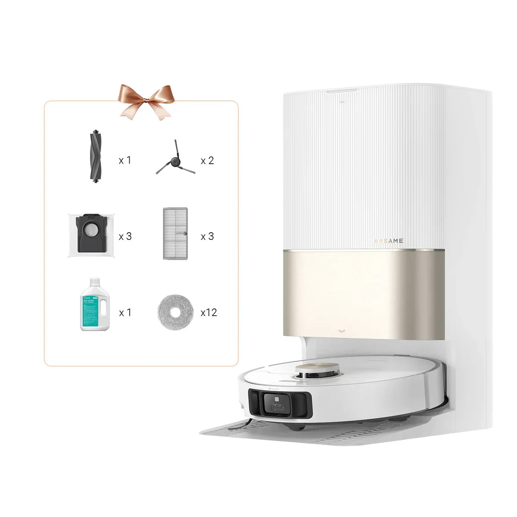 Robot aspirapolvere dreame x40 ultra complete bianco – elettrodomestico pratico e performante