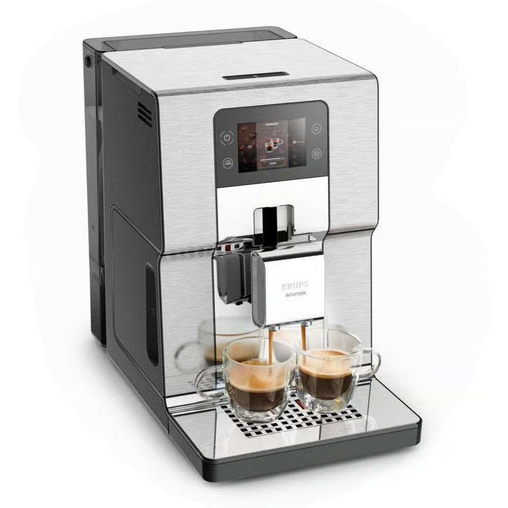 Macchine per caffè espresso con macinacaffè Krups YY5058FD L - grigio (ricondizionate da esperti) – elettrodomestici pratici e performanti