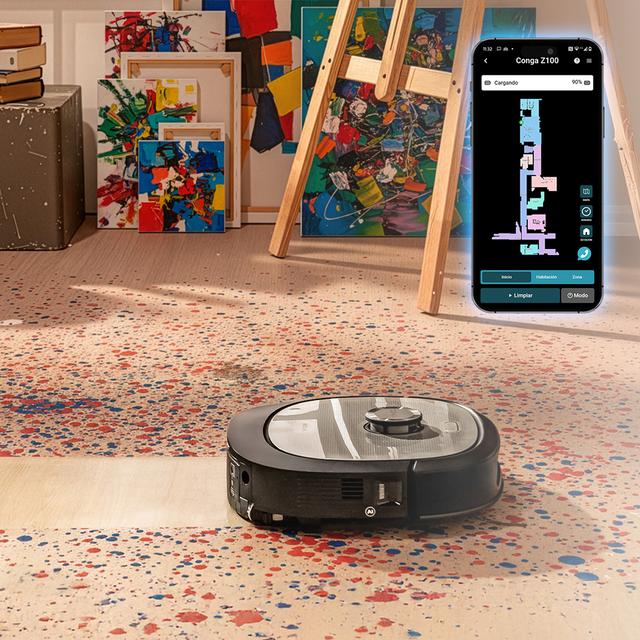 Conga z100 X-Treme robot aspirapolvere lavapavimenti con tecnologia AI LaserEye – elettrodomestico pratico ed efficiente