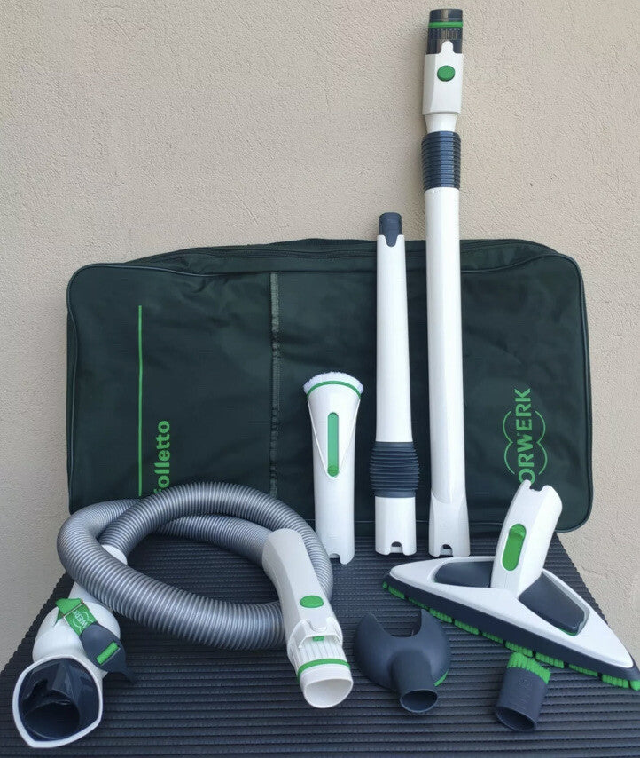 Vorwerk Folletto VK200 con Pulilava SP600S e sacca accessori lavapavimenti VK200 (ricondizionato da esperti) – elettrodomestico pratico e performante