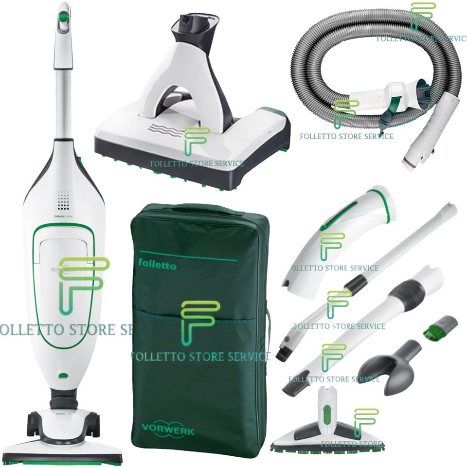 Vorwerk Folletto VK200 con Pulilava SP600S e sacca accessori lavapavimenti VK200 (ricondizionato da esperti) – elettrodomestico pratico e performante