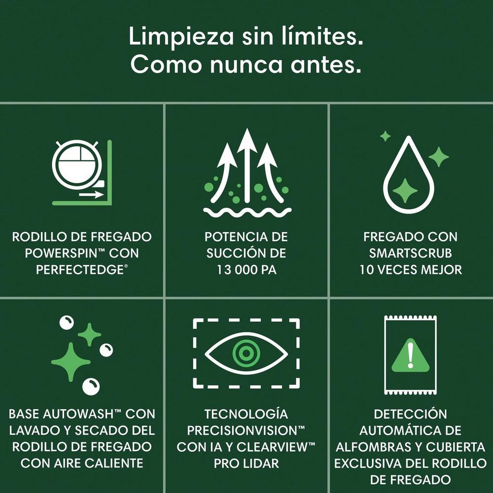 Robot roomba® max 705 combo con base autowash™ - nero – elettrodomestico pratico e performante